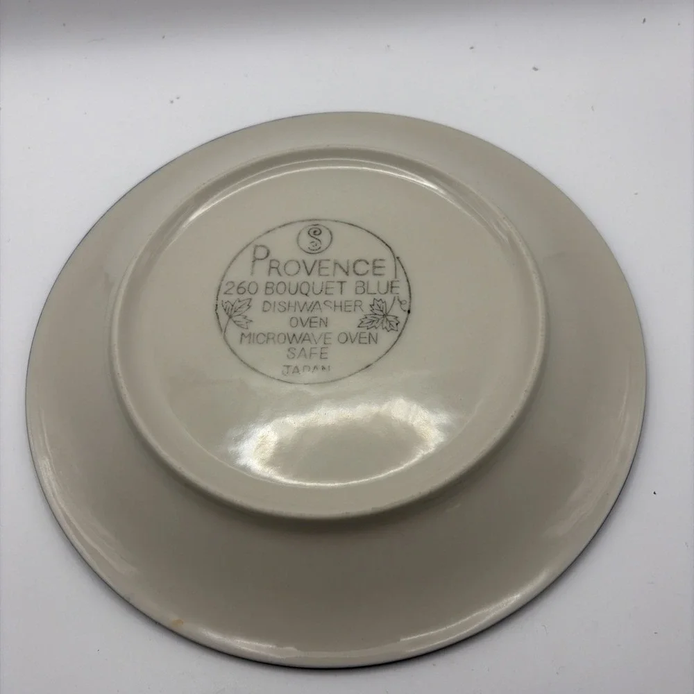 Lot Of 4‎ Provence 260 Bouquet Blue Floral Plates 7 7/8